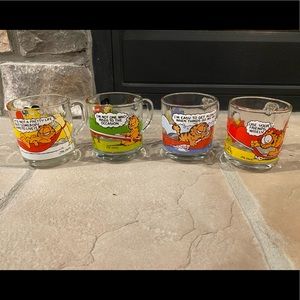 4-Vintage 1978 Garfield McDonald’s Coffee Mugs